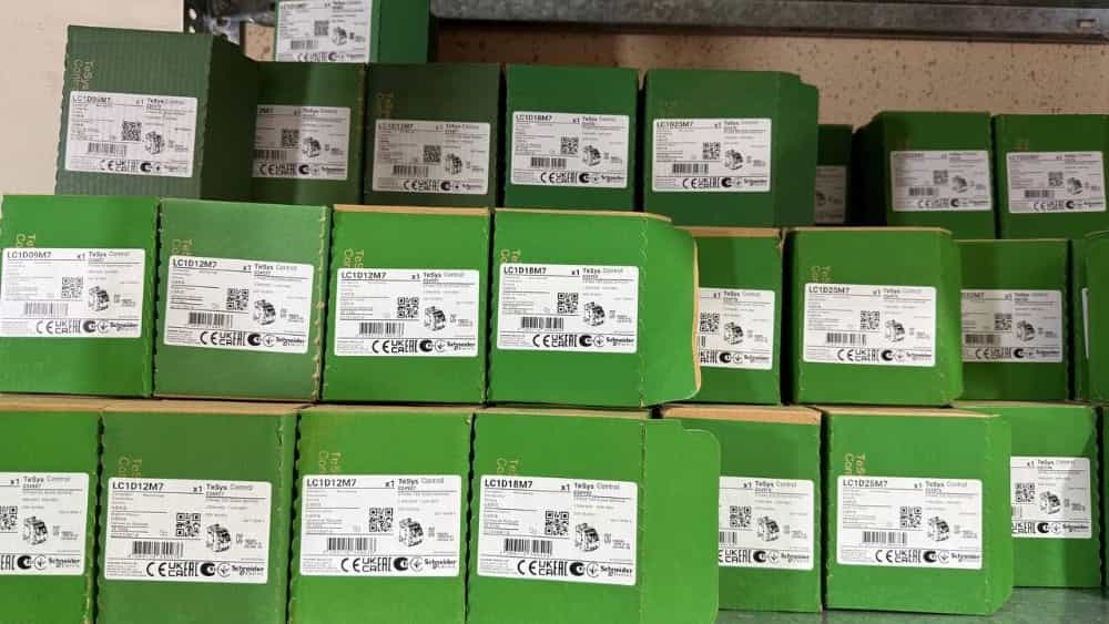 کنتاکتور از 9 آمپر تا 500 آمپر در ولتاژهای 12 ،24 ،110 ،220 ولت